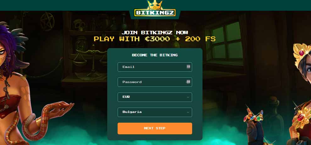 Bitkingz registration form